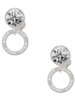 Silver Plated Niece Eternity Ring - Crystal Clip on Earrings