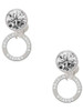 Silver Plated Abuela Eternity Ring - Crystal Clip on Earrings