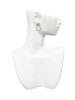 Silver Plated Domed Jeremiah 29:11 - Crystal Clip on Earrings