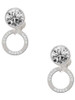 Silver Plated Coach Eternity Ring - Crystal Clip on Earrings