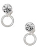 Silver Plated Always and Forever Eternity Ring - Crystal Clip on Earrings