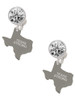 Stainless Steel Texas Strong - Crystal Clip on Earrings
