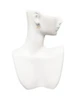 Gold-tone Horizontal Year 2028 - Crystal Clip on Earrings