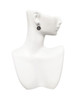 Silver Plated Medical Pharmacist Caduceus Seal - Rx - Crystal Clip on Earrings