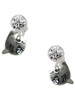 Resin Shark - Crystal Clip on Earrings