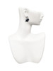 Resin Black Bull Terrier Dog - Crystal Clip on Earrings