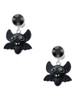 Resin Bat Buddy - Crystal Clip on Earrings