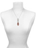 Acrylic Medium Leaf Shimmer Brown - Custom Engraved Infinity Toggle Necklace
