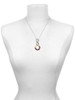 Acrylic 7/8" Ring Mixed Brown and Yellow - Custom Engraved Infinity Toggle Necklace