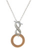 Acrylic 7/8" Ring Gold-tone - Custom Engraved Infinity Toggle Necklace: Personalized Jewelry Gift - Names, Initials, Dates, Bible Verses