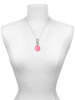 Acrylic 1" Disc Shimmer Red - Custom Engraved Infinity Toggle Necklace
