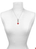 Acrylic Red "Dream On / Bite Me" Heart - Custom Engraved Infinity Toggle Necklace