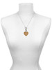 Acrylic 1" Gold-tone Heart - Custom Engraved Infinity Toggle Necklace