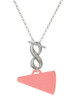 Acrylic Large Pink Megaphone - Custom Engraved Infinity Toggle Necklace: Personalized Jewelry Gift - Names, Initials, Dates, Bible Verses