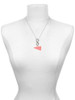 Acrylic Large Pink Megaphone - Custom Engraved Infinity Toggle Necklace