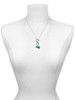 Acrylic Green Megaphone - Custom Engraved Infinity Toggle Necklace