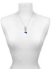 Acrylic Royal Blue Megaphone - Custom Engraved Infinity Toggle Necklace
