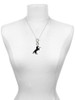 Acrylic 1.5 Black Horse - Custom Engraved Infinity Toggle Necklace