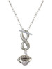 Silver Plated Football Spinner - Custom Engraved Infinity Toggle Necklace: Personalized Jewelry Gift - Names, Initials, Dates, Bible Verses