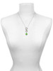 12mm Glass Lime Green - Roller Spinner - Custom Engraved Infinity Toggle Necklace