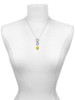 12mm Glass Gold-tone Roller Spinner - Custom Engraved Infinity Toggle Necklace