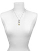 Gold-tone Love, Faith, Pray, Peace, Joy, Hope Spinner - Custom Engraved Infinity Toggle Necklace