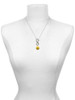 Silver Plated Large Tennis Ball - Custom Engraved Infinity Toggle Necklace