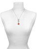Silver Plated Jack O'Lantern with Cutout Eyes - Custom Engraved Infinity Toggle Necklace