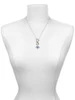Silver Plated Nurse Hat with Blue Cross - Custom Engraved Infinity Toggle Necklace