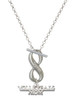 Silver Plated Volleyball Mom - Custom Engraved Infinity Toggle Necklace: Personalized Jewelry Gift - Names, Initials, Dates, Bible Verses