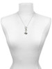 Silver Plated Antiqued Fish - Custom Engraved Infinity Toggle Necklace