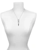 Silver Plated Antiqued Seahorse - Custom Engraved Infinity Toggle Necklace