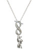 Silver Plated Unicorn - Custom Engraved Infinity Toggle Necklace: Personalized Jewelry Gift - Names, Initials, Dates, Bible Verses