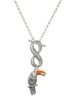 Silver Plated Toucan - Custom Engraved Infinity Toggle Necklace: Personalized Jewelry Gift - Names, Initials, Dates, Bible Verses