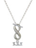 Silver Plated Half Marathon - 13.1 - Custom Engraved Infinity Toggle Necklace: Personalized Jewelry Gift - Names, Initials, Dates, Bible Verses