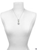 Twins Heart with Two Pair of Baby Feet - Custom Engraved Infinity Toggle Necklace
