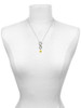 Silver Plated 3-D Enamel Water Polo - Custom Engraved Infinity Toggle Necklace