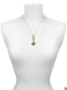 Silver Plated Extra Large Softball and Glove - Custom Engraved Infinity Toggle Necklace