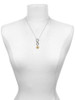 Gold-tone Disc 1/2'' Number - 1 - Custom Engraved Infinity Toggle Necklace