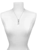Silver Plated Elephant with Crystal Eyes - Custom Engraved Infinity Toggle Necklace