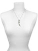 Silver Plated Crystal Script ''Dream'' - Custom Engraved Infinity Toggle Necklace