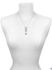 Gold-tone 3-D Present with Crystal - Custom Engraved Infinity Toggle Necklace