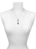 Two-tone 3-D Textured Spider with Legs - Custom Engraved Infinity Toggle Necklace