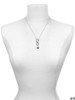 Silver Plated Small Jack O'Lantern with Stem - Custom Engraved Infinity Toggle Necklace