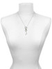 Silver Plated Sixteenth Note - Custom Engraved Infinity Toggle Necklace