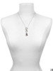 Two-tone Dragon with Crystals - Custom Engraved Infinity Toggle Necklace
