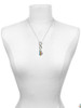 Silver Plated Large Translucent Pastel Flying Butterfly - Custom Engraved Infinity Toggle Necklace