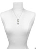 Silver Plated Big Sister Banner on Clear Crystal Heart - Custom Engraved Infinity Toggle Necklace