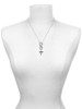 Silver Plated Caduceus - DA - Custom Engraved Infinity Toggle Necklace