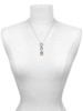 Rose Gold-tone Crystal Initial - M - Custom Engraved Infinity Toggle Necklace